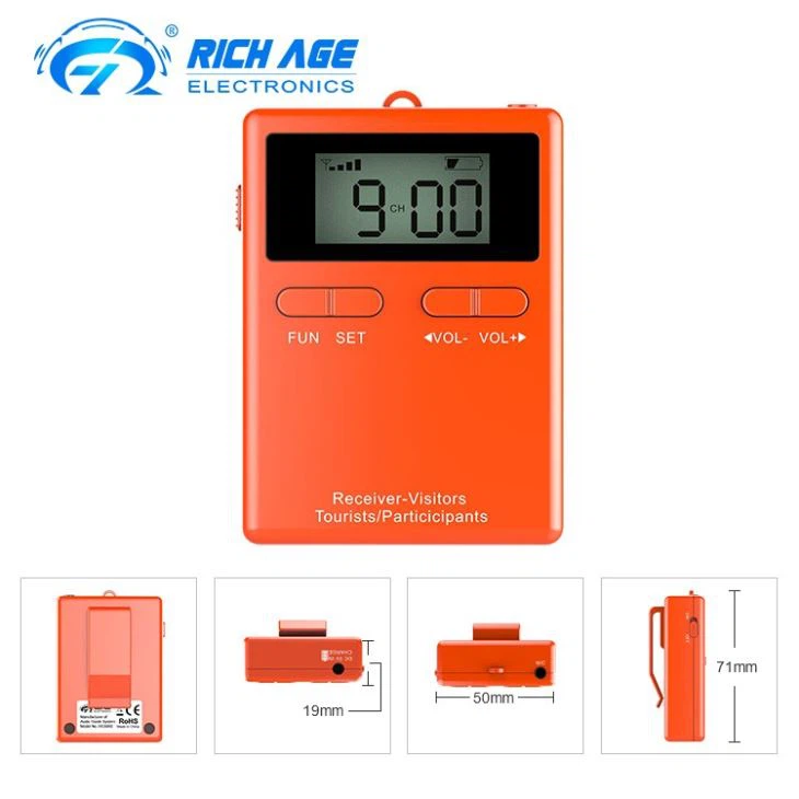Tour Guide Transmitter Dimensions Trasmettitore guida turistica per linsegnamento(图4)